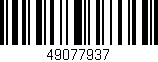 Código de barras (EAN, GTIN, SKU, ISBN): '49077937'