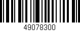 Código de barras (EAN, GTIN, SKU, ISBN): '49078300'