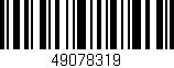 Código de barras (EAN, GTIN, SKU, ISBN): '49078319'
