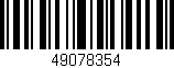 Código de barras (EAN, GTIN, SKU, ISBN): '49078354'