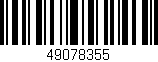 Código de barras (EAN, GTIN, SKU, ISBN): '49078355'