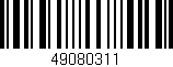 Código de barras (EAN, GTIN, SKU, ISBN): '49080311'