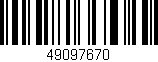 Código de barras (EAN, GTIN, SKU, ISBN): '49097670'