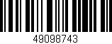 Código de barras (EAN, GTIN, SKU, ISBN): '49098743'