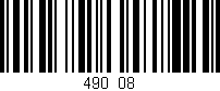 Código de barras (EAN, GTIN, SKU, ISBN): '490/08'