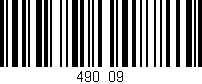Código de barras (EAN, GTIN, SKU, ISBN): '490/09'