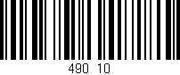 Código de barras (EAN, GTIN, SKU, ISBN): '490/10'