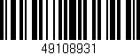 Código de barras (EAN, GTIN, SKU, ISBN): '49108931'