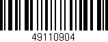 Código de barras (EAN, GTIN, SKU, ISBN): '49110904'
