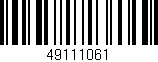 Código de barras (EAN, GTIN, SKU, ISBN): '49111061'