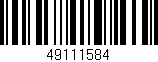 Código de barras (EAN, GTIN, SKU, ISBN): '49111584'
