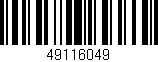 Código de barras (EAN, GTIN, SKU, ISBN): '49116049'