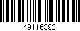 Código de barras (EAN, GTIN, SKU, ISBN): '49116392'