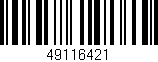 Código de barras (EAN, GTIN, SKU, ISBN): '49116421'
