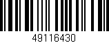 Código de barras (EAN, GTIN, SKU, ISBN): '49116430'