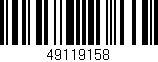 Código de barras (EAN, GTIN, SKU, ISBN): '49119158'