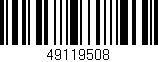 Código de barras (EAN, GTIN, SKU, ISBN): '49119508'