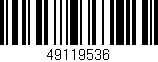 Código de barras (EAN, GTIN, SKU, ISBN): '49119536'