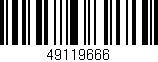 Código de barras (EAN, GTIN, SKU, ISBN): '49119666'