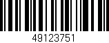 Código de barras (EAN, GTIN, SKU, ISBN): '49123751'