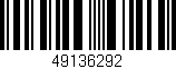 Código de barras (EAN, GTIN, SKU, ISBN): '49136292'