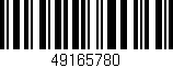 Código de barras (EAN, GTIN, SKU, ISBN): '49165780'