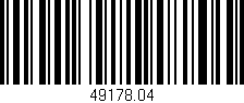 Código de barras (EAN, GTIN, SKU, ISBN): '49178.04'