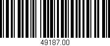 Código de barras (EAN, GTIN, SKU, ISBN): '49187.00'