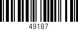 Código de barras (EAN, GTIN, SKU, ISBN): '49187'