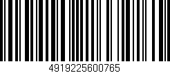 Código de barras (EAN, GTIN, SKU, ISBN): '4919225600765'