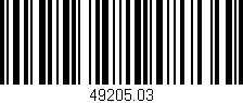 Código de barras (EAN, GTIN, SKU, ISBN): '49205.03'