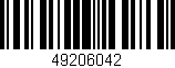 Código de barras (EAN, GTIN, SKU, ISBN): '49206042'