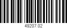Código de barras (EAN, GTIN, SKU, ISBN): '49207.02'
