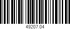Código de barras (EAN, GTIN, SKU, ISBN): '49207.04'