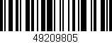 Código de barras (EAN, GTIN, SKU, ISBN): '49209805'