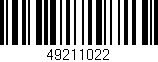 Código de barras (EAN, GTIN, SKU, ISBN): '49211022'
