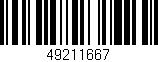 Código de barras (EAN, GTIN, SKU, ISBN): '49211667'