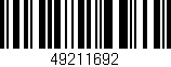 Código de barras (EAN, GTIN, SKU, ISBN): '49211692'