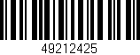 Código de barras (EAN, GTIN, SKU, ISBN): '49212425'