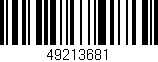 Código de barras (EAN, GTIN, SKU, ISBN): '49213681'