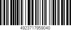 Código de barras (EAN, GTIN, SKU, ISBN): '4923717959040'