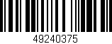 Código de barras (EAN, GTIN, SKU, ISBN): '49240375'
