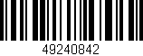 Código de barras (EAN, GTIN, SKU, ISBN): '49240842'
