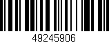 Código de barras (EAN, GTIN, SKU, ISBN): '49245906'