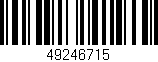 Código de barras (EAN, GTIN, SKU, ISBN): '49246715'