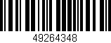 Código de barras (EAN, GTIN, SKU, ISBN): '49264348'