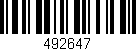 Código de barras (EAN, GTIN, SKU, ISBN): '492647'