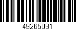 Código de barras (EAN, GTIN, SKU, ISBN): '49265091'