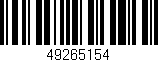 Código de barras (EAN, GTIN, SKU, ISBN): '49265154'