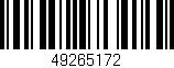 Código de barras (EAN, GTIN, SKU, ISBN): '49265172'